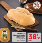Foie gras de canard cru 1er choix en promo chez Super U Dunkerque à 38,95 €