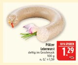 Pfälzer Leberwurst im Angebot bei Marktkauf in Fürth Pfälzer Leberwurst Angebote bei Marktkauf Fürth für 1,29 €