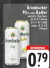 Aktuelles Pils oder Radler Angebot bei EDEKA in Arnsberg ab 0,79 €