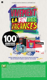 Catalogue Intermarché Hyper de la semaine "VIVEMENT LA FIN DES VACANCES" avec 2 pages, valide du 04/08/2026 au 06/09/2026 pour Saumur et alentours Prospectus Intermarché Hyper de la semaine "VIVEMENT LA FIN DES VACANCES" avec 2 pages, valide du 04/08/2026 au 06/09/2026 pour Saumur et alentours