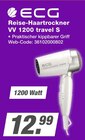 Reise-Haartrockner VV 1200 travel S Angebote von ECG bei expert Amberg für 12,99 €