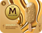 BÂTONNETS GLACÉS DOUBLE GOLD CARAMEL BILLIONAIRE MAGNUM - MAGNUM - Auchan Supermarché à Courbevoie BÂTONNETS GLACÉS DOUBLE GOLD CARAMEL BILLIONAIRE MAGNUM - MAGNUM en promo chez Auchan Supermarché Courbevoie à 2,99 €