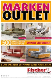 Aktueller Polstermöbel Fischer Möbel & Einrichtung Prospekt für Henfenfeld: MARKEN OUTLET mit 1} Seite, 15.04.2026 - 22.04.2026