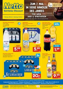 Bier im Netto Marken-Discount Prospekt "ZUM 7. MAL IN SERIE HÄNDLER DES JAHRES FÜR WEIN, BIER & SPIRITUOSEN" mit 2 Seiten (Amberg)