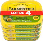 Sardines Huile D'olive Parmentier en promo chez Auchan Hypermarché Meaux à 5,93 €