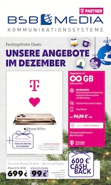 BSB mobilfunk Prospekt für Rostock: "Festtagsfrohe Deals: UNSERE ANGEBOTE IM DEZEMBER", 12 Seiten, 04.12.2024 - 31.12.2024