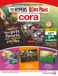 Catalogue Cora à Caen "Des prix fleuris pour votre jardin", 10 pages, 26/09/2023 - 07/10/2023 Prospectus Cora à Caen "Des prix fleuris pour votre jardin", 10 pages, 26/09/2023 - 07/10/2023
