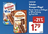 Vollmilch im ALDI SÜD Prospekt Knusper Riegel Vollmilch von Choceur im aktuellen ALDI SÜD Prospekt für 1,79 €