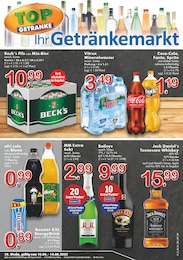 TOP Getränke Prospekt für Duisburg mit 4 Seiten TOP Getränke Prospekt für Duisburg: "Aktuelle Angebote", 4 Seiten, 10.06.2025 - 14.06.2025