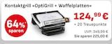 Kontaktgrill »OptiGrill + Waffelplatten« von  im aktuellen EDEKA Prospekt für 124,99 €