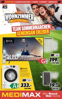 Fernseher im MEDIMAX Prospekt "TEAM SOMMERMÄRCHEN: GEMEINSAM ERLEBEN" mit 8 Seiten (Aschaffenburg)