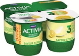 Yaourt aux probiotiques offre découverte citron - ACTIVIA dans le catalogue Intermarché Super