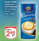 Cappuccino Nachfüllbeutel im Angebot bei GLOBUS in Bruchsal Cappuccino Nachfüllbeutel Angebote von Krüger Family bei GLOBUS Bruchsal für 2,49 €