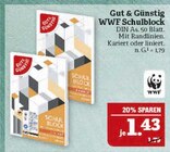 Aktuelle Schreibwaren Angebote bei Marktkauf in Leipzig Aktuelles WWF Schulblock Angebot bei Marktkauf in Leipzig ab 1,43 €