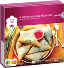 6 samossas aux légumes à Picard dans Lunel 6 samossas aux légumes à Picard dans Lunel
