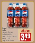 Cola im Angebot bei REWE in Ismaning Cola Angebote von Pepsi bei REWE Ismaning für 3,49 €