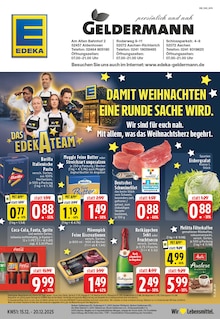 EDEKA Prospekt der Woche "Aktuelle Angebote" Seite 1, 15.12.2025 bis 20.12.2025 für Aachen Aktueller EDEKA Prospekt "Aktuelle Angebote" Seite 1 von 30 Seiten für Aachen