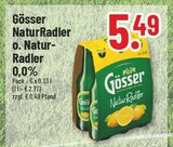 NaturRadler o. Natur-Radler 0,0% im Angebot bei Trinkgut in Bad Oeynhausen NaturRadler o. Natur-Radler 0,0% Angebote von Gösser bei Trinkgut Bad Oeynhausen für 5,49 €