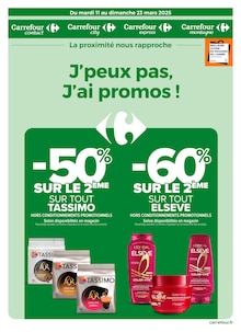 Prospectus Carrefour Proximité de la semaine "J’peux pas, J’ai promos !" avec 1 pages, valide du 11/03/2025 au 23/03/2025 pour Châtenay-Malabry et alentours