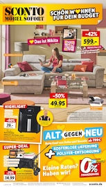 Aktueller Sconto SB Möbel & Einrichtung Prospekt in Oppurg und Umgebung, "SCHÖNER WOHNEN FÜR DEIN BUDGET" mit 8 Seiten, 17.05.2025 - 06.06.2025