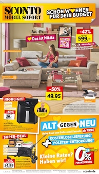 Aktueller Sconto SB Prospekt (Rüdersdorf (Berlin), 8 Seiten zum blättern Sconto SB Prospekt SCHÖNER WOHNEN FÜR DEIN BUDGET mit 8 Seiten
