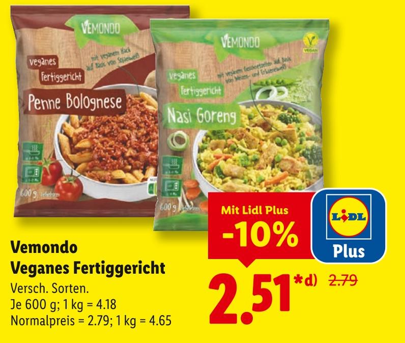 Veganes Fertiggericht