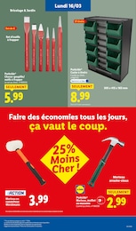 Prix et réduction Marteau dans le prospectus Lidl en cours Offre Marteau dans le catalogue Lidl du moment à la page 53