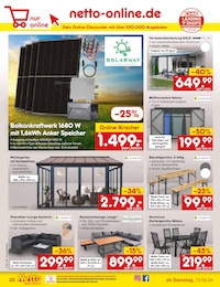 Terrassenüberdachung Angebot im aktuellen Netto Marken-Discount Prospekt auf Seite 33