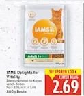 Delights for Vitality von IAMS für 2,69 € bei E center im Angebot Delights for Vitality von IAMS im aktuellen E center Prospekt