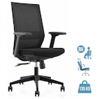 Fauteuil de bureau MAX - accoudoirs réglables - noir - MT International en promo chez Bureau Vallée Les Mureaux à 229,00 €