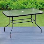 Table rect plateau verre 6p dans le catalogue B&M