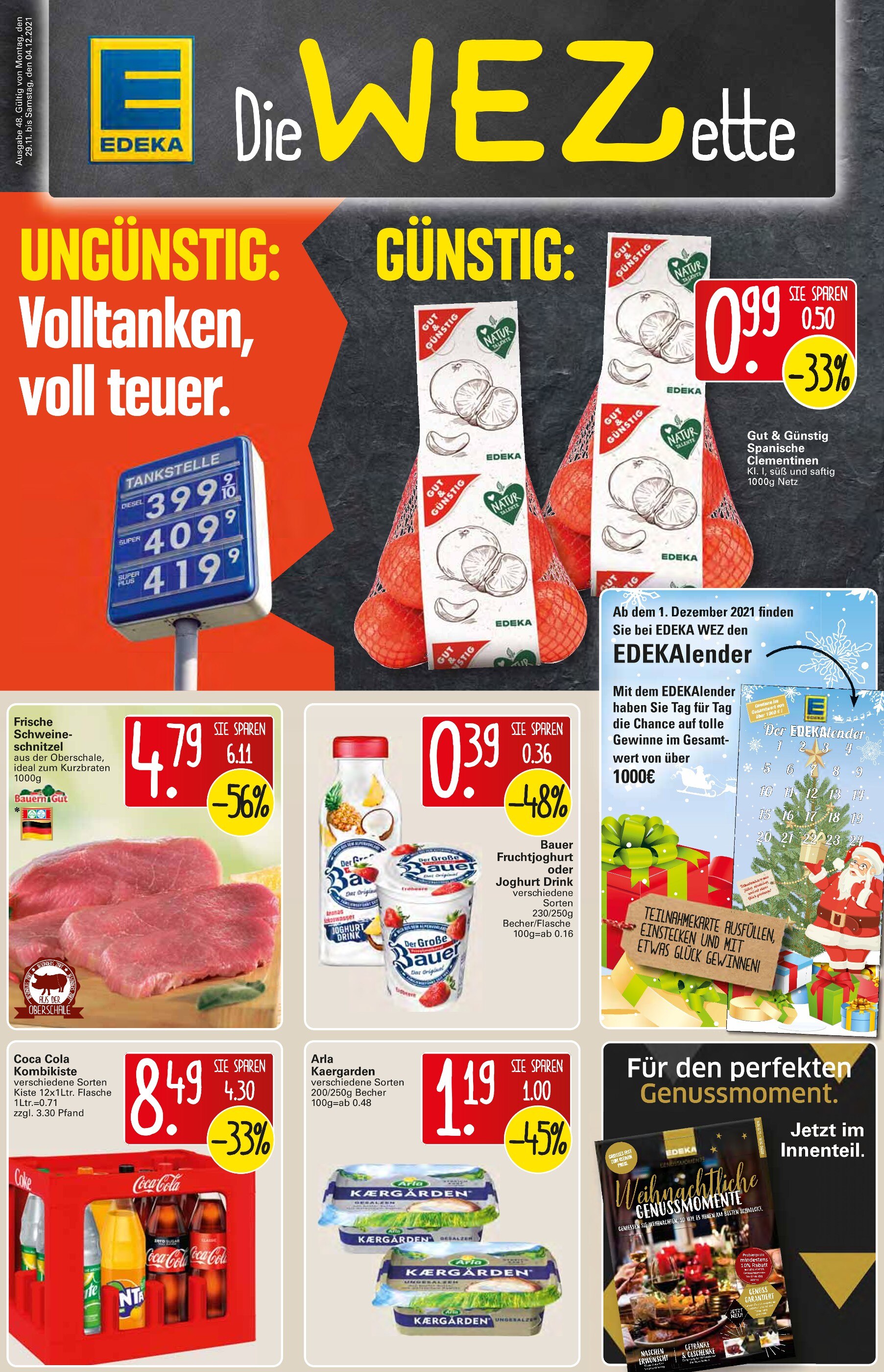 WEZ Prospekt für Minden mit 14 Seiten WEZ Prospekt für Minden: "Die WEZette", 14 Seiten, 29.11.2021 - 04.12.2021