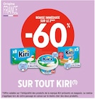 Promo -60% de remise immédiate sur le 2ème sur tout Kiri à  dans le catalogue Intermarché à Mondreville