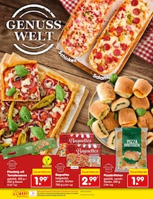 Pizza im Netto Marken-Discount Prospekt "Aktuelle Angebote" mit 62 Seiten (Moers)