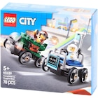 LEGO City Pack de bolides de course : avion contre lit d’hôpital - LEGO en promo chez Action Versailles à 7,95 €