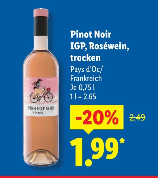 Pinot Noir IGP, Roséwein