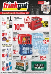 Aktueller Trinkgut Getränkemärkte Prospekt für Wipperfürth: Aktuelle Angebote mit 6} Seiten, 15.04.2024 - 20.04.2024