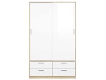 Conforama Paris - Armoire 2 portes + 4 tiroirs Promo Armoire 2 portes + 4 tiroirs dans le catalogue Conforama "Réveillez votre intérieur !" à Paris