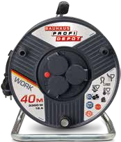 Profi-Kabeltrommel mit 40 m 'BGI HO7RNF'-Kabel bei BAUHAUS in Leverkusen Profi-Kabeltrommel mit 40 m 'BGI HO7RNF'-Kabel im Angebot bei BAUHAUS Leverkusen für 65,00 €