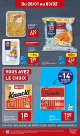 Promos Saucisses cocktail dans le catalogue "ARRIVAGES AU BON GOÛT DE LA CHANDELEUR" de Aldi à la page 15