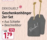 Geschenkanhänger 2er-Set Angebote von dekowelt bei Rossmann Troisdorf für 1,79 €