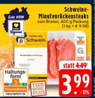 EDEKA - Schweine-Minutenrückensteaks Angebot im Prospekt Schweine-Minutenrückensteaks bei EDEKA im Prospekt "" für 3,99 €