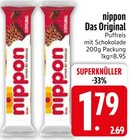 Das Original Puffreis mit Schokolade im EDEKA Prospekt Das Original Puffreis mit Schokolade von nippon im aktuellen EDEKA Prospekt für 1,79 €