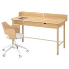 Schreibtisch und Stuhl Eiche beige von RIDSPÖ / FJÄLLBERGET im aktuellen IKEA Prospekt