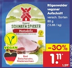 veganer Aufschnitt von Rügenwalder im aktuellen Netto Marken-Discount Prospekt