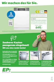 Geschirrspüler im EP: Prospekt "WOHNZIMMER MEISTERSCHAFT - wir laufen uns schon warm!" mit 12 Seiten (Kiel)