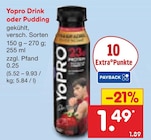 Drink oder Pudding von YoPRO für 1,49 € bei Netto Marken-Discount im Angebot Drink oder Pudding von YoPRO im aktuellen Netto Marken-Discount Prospekt