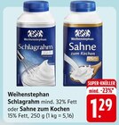 Aktuelles Schlagrahm oder Sahne zum Kochen Angebot bei EDEKA in Reutlingen ab 1,29 €