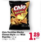 Tortillas Nacho Cheese Style im E center Prospekt Tortillas Nacho Cheese Style von Chio im aktuellen E center Prospekt für 1,29 €