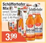 Mix im Getränke City Prospekt Mix von Schöfferhofer im aktuellen Getränke City Prospekt für 3,99 €